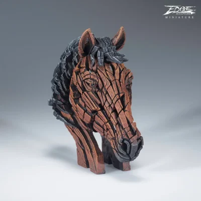 Horse Bust Miniature - Edge Sculpture 14cm by Matt Buckley