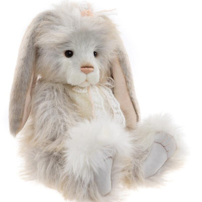 Charlie Bears Littlewood Grey & White Rabbit Teddy Bear 41cm