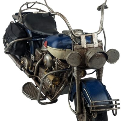 Vintage Navy Motorcycle 35cm Figurine Collectible