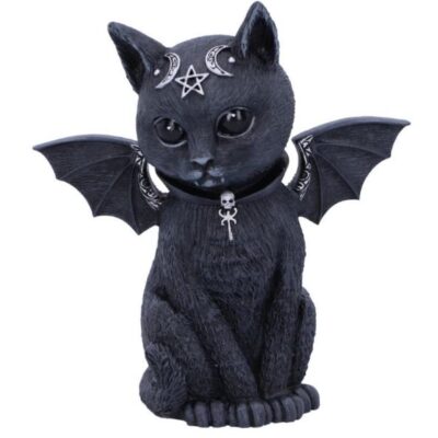 Cult Cuties Malpuss Black Bat Cat Figurie Decorative Ornament 10cm