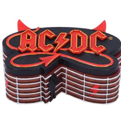 ACDC Box 15cm ACDC Logo Guitar Inspired Trinket Box