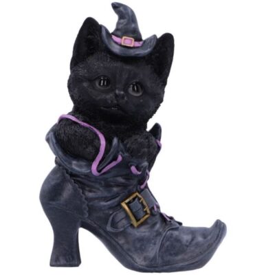 Mischievous Familiar Witch Black Cat Figurine 18.5cm