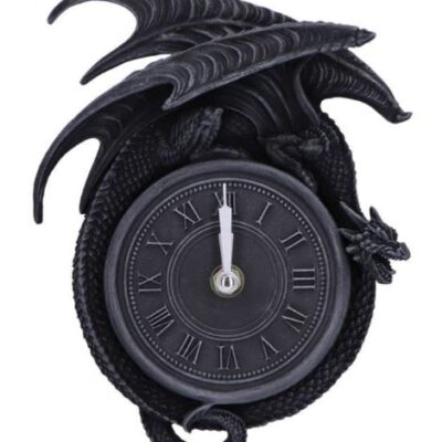 Time to Burn Dragon Wall Clock 20.5cm Decoration Gothic