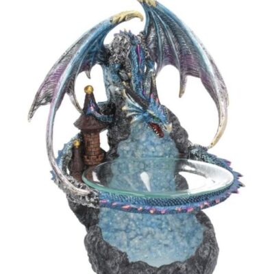 SALE Flame Saviour Blue Dragon Oil Burner 24cm Ornament