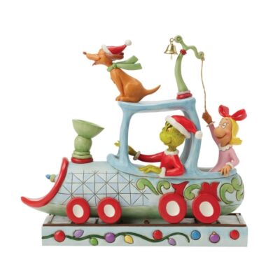 SALE Disney Traditions Grinch Train Cindy Lou & Max Figurine 23cm