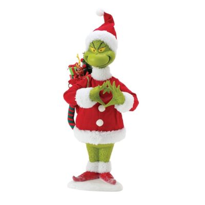 SALE His Heart Grew (Talking Grinch Figurine) Large Scale Christmas Ornament 45.5cm