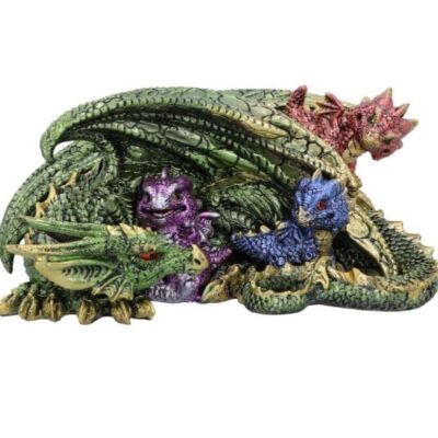 Hatchling Horde Metallic Dragons Figurine 17.3cm
