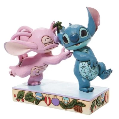 Disney Traditions Stitch & Angel Mistletoe Kiss Lilo & Stitch Figurine 15cm
