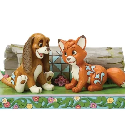 Disney Traditions Fox and The Hound Unlikely Friendship Figurine 10.5cm