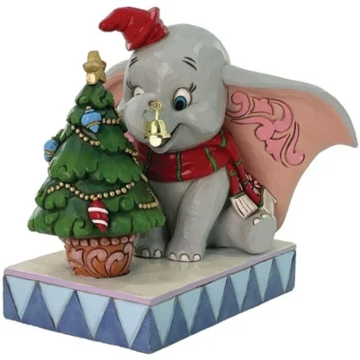 Disney Traditions Christmas Dumbo Festive Figurine 13.8cm