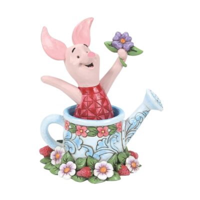 Disney Traditions Piglet in a Watering Can 11.5cm Figurine