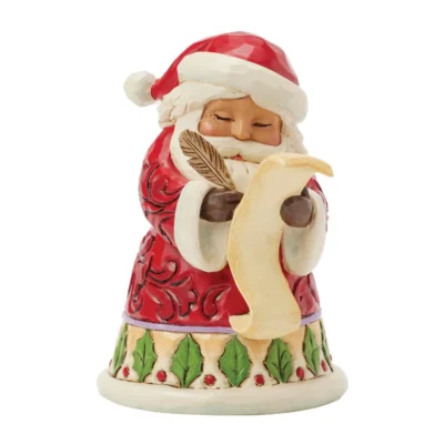 Jim Shore Santa Claus With List Mini Christmas Heartwood Creek 10cm