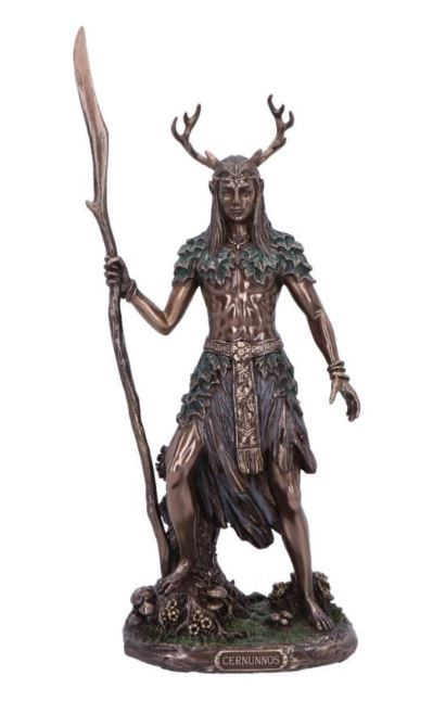 SALE Cernunnos the Horned God Bronze Figurine 26cm Ornament