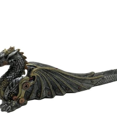 Mechanical Fire Steampunk Dragon Incense Burner 33cm Ornament