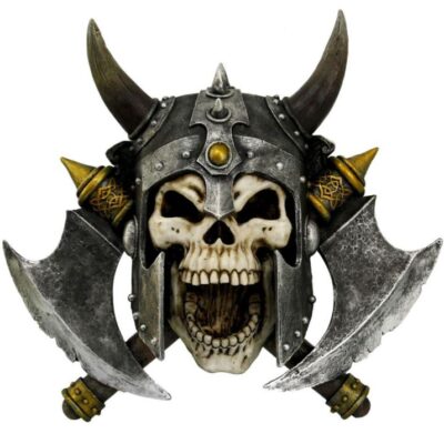 Valhalla's Vengeance Skeleton Viking Wall Plaque 33cm Ornament