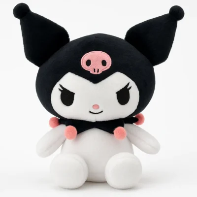 Official Hello Kitty Kuromi Plush Teddy 15cm Mini Sitting Plushie