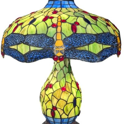 Dragonfly Tiffany Umbrella Table Lamp 55cm