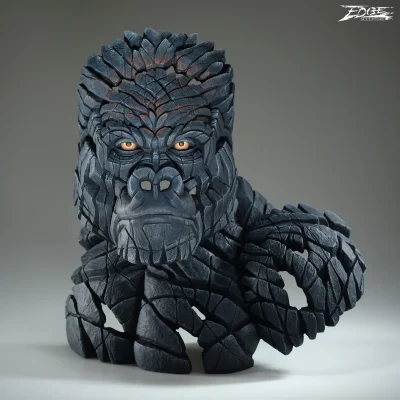 Edge Sculpture Gorilla King of the Mountain Bust 46cm Decoration
