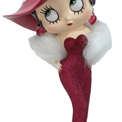 Betty Boop Madam Red Glitter Figurine Ornament 30.5cm