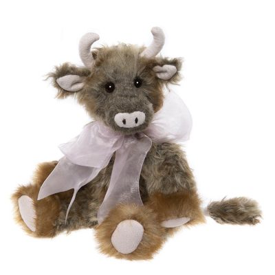 Charlie Bears Highland Cow Brown Teddy Bear 30cm