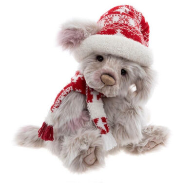 Charlie Bears Papplewick Christmas Winter Dog Jointed Teddy Bear 38cm