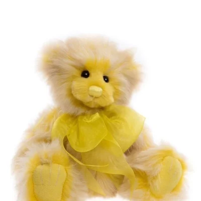 Charlie Bears Plush Collection Friday Yellow & Cream 28cm Bear