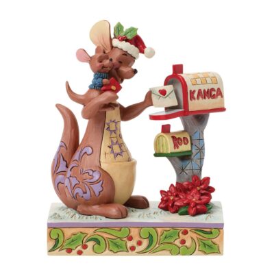 Winnie the Pooh Kanga & Roo Christmas 13.5cm Figurine by Disney Traditions