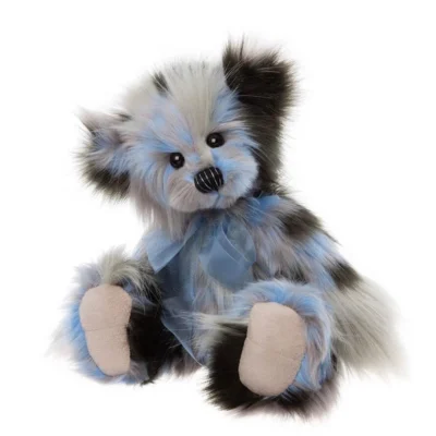 Charlie Bears Miss Liddell Blue, Grey & Black Bear 30cm