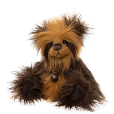 Charlie Bears Anniversary Noodle Brown Panda Bear Jointed Teddy Bear 33cm