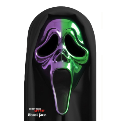 Official Scream 6 Ghostface Ghost Face Ombre Chrome Purple & Green Mask