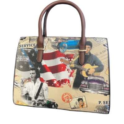 Elvis Presley Design Handbag American Colourful Collectors Bag