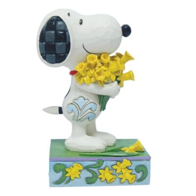 Snoopy with Daffodils - Peanuts by Jim Shore 13cm Figurine
