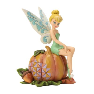 Disney Traditions Tinkerbell on Pumpkin Figurine (Peter Pan) 14.5cm Figurine
