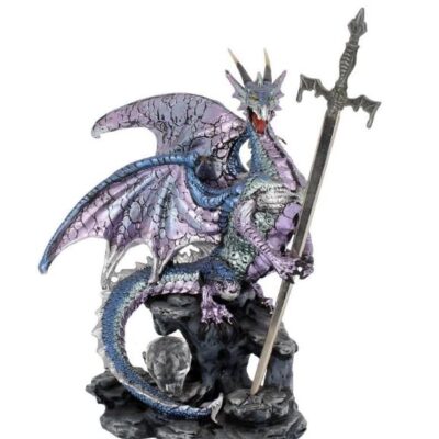 SALE Lilac Purple Sword of the Dragon Gothic Fantasy Letter Opener 22cm