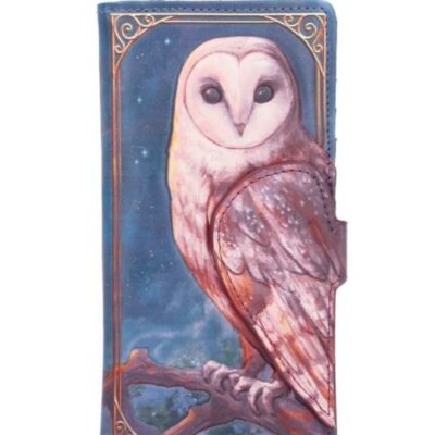 Moonlit Flight Barn Owl Gothic Embossed Purse 18.5cm