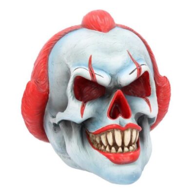 Play Time Skull Ornament Scary Horror Clown Head Pennywise It Skull 18cm
