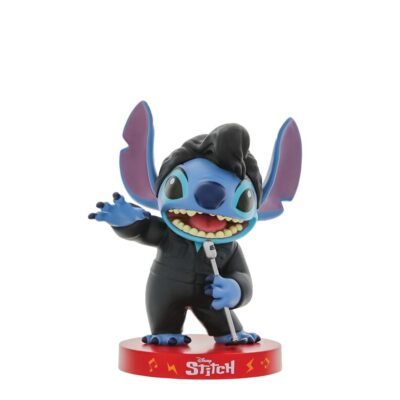Disney Grand Jester Black Leather Elvis Stitch Lilo and Stitch 18cm Figurine