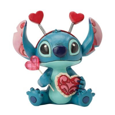 Disney Traditions Valentines Stitch Sucker for Love 12.5cm Figurine