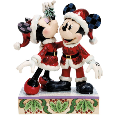 Disney Traditions Mickey and Minnie Mistletoe 17cm Figurine