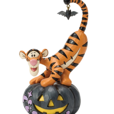 Disney Traditions Tigger on Black Jack-O-Lantern 14.5cm Figurine
