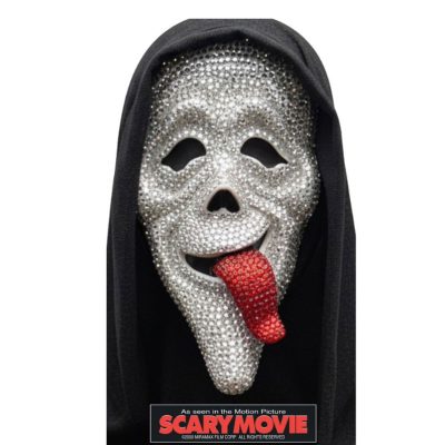 Official Scream / Scary Movie Ghost Face Wass-Up! Bling Mask