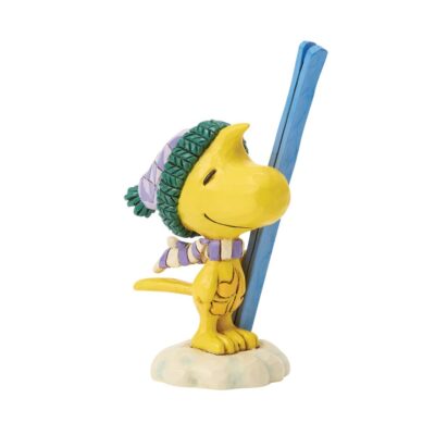 Disney Traditions Woodstock with Ski's Winter Peanuts 8.5cm Figurine