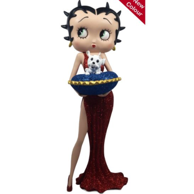 Betty Boop with Blue Glitter Pudgy Pillow Box 36.5cm Figurine